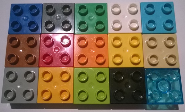 LEGO Duplo - culori cărămizi de bază
